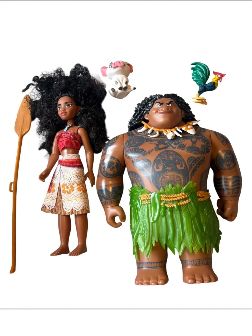 Disney Moana Adventure Collection Doll Maui Heihei Pua